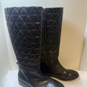 Aerosoles Berri Black Quilted Knee-High Winter Boots Size 8M
